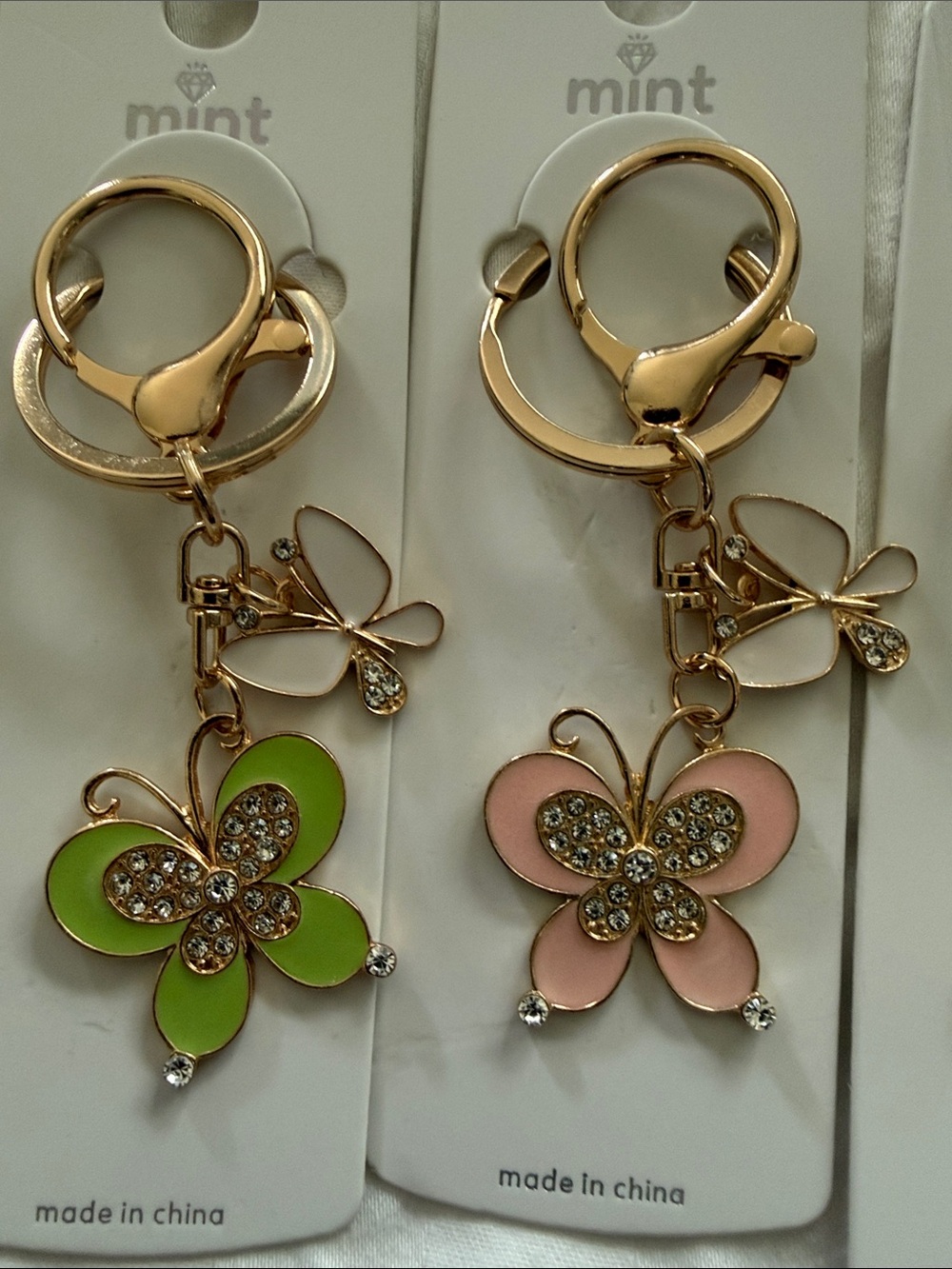 Butterfly’s Key & purse Holder Charm — six colors to choose from